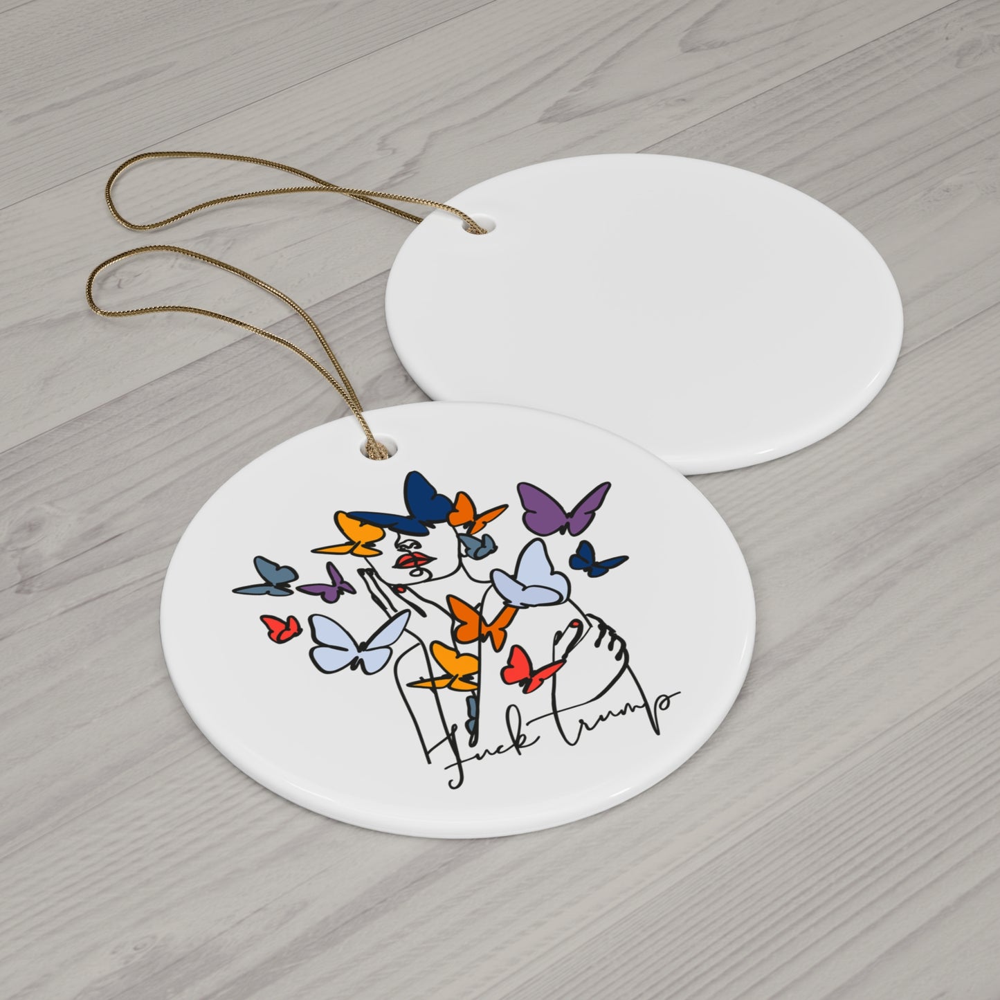 Subtle Statement - Ceramic Ornament