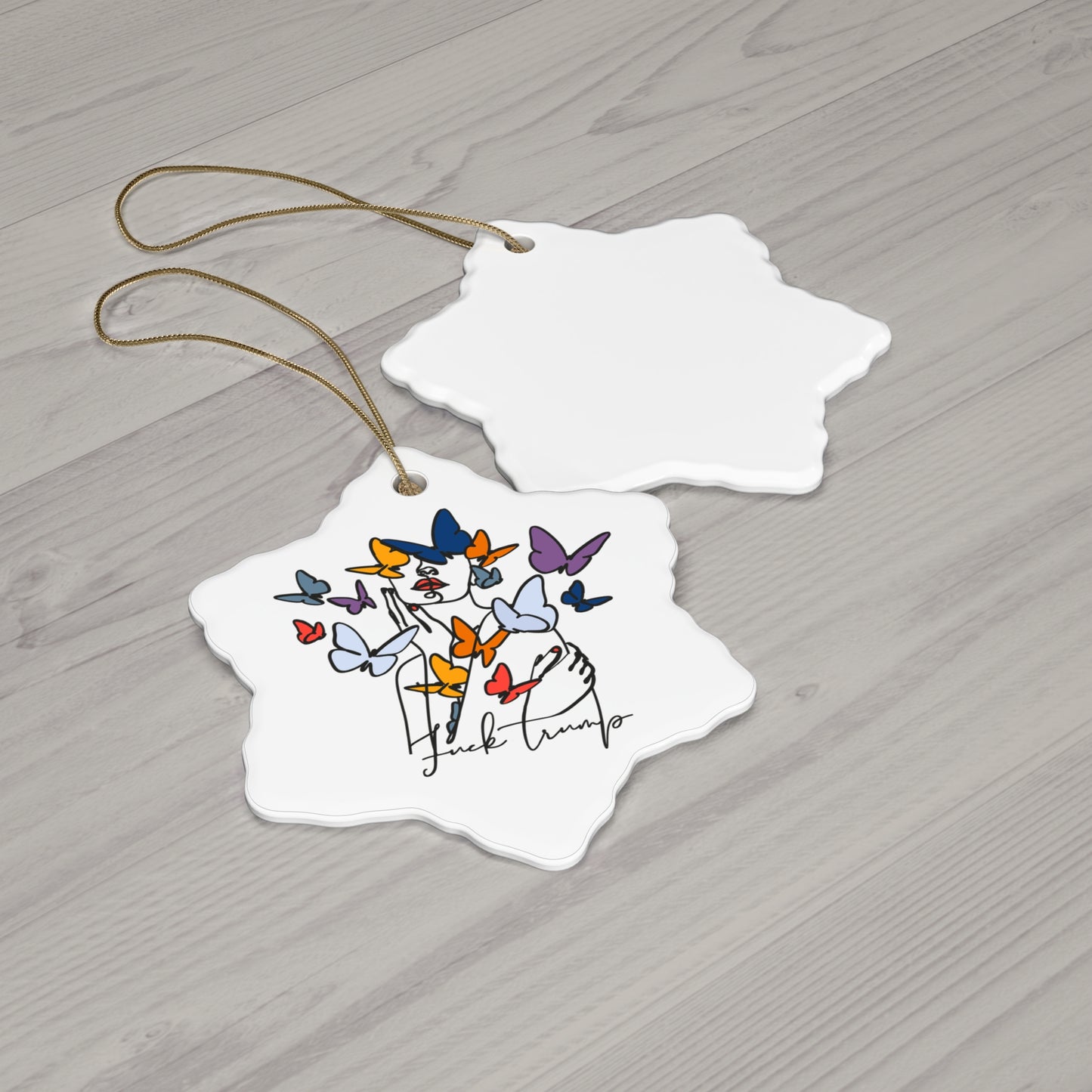 Subtle Statement - Ceramic Ornament