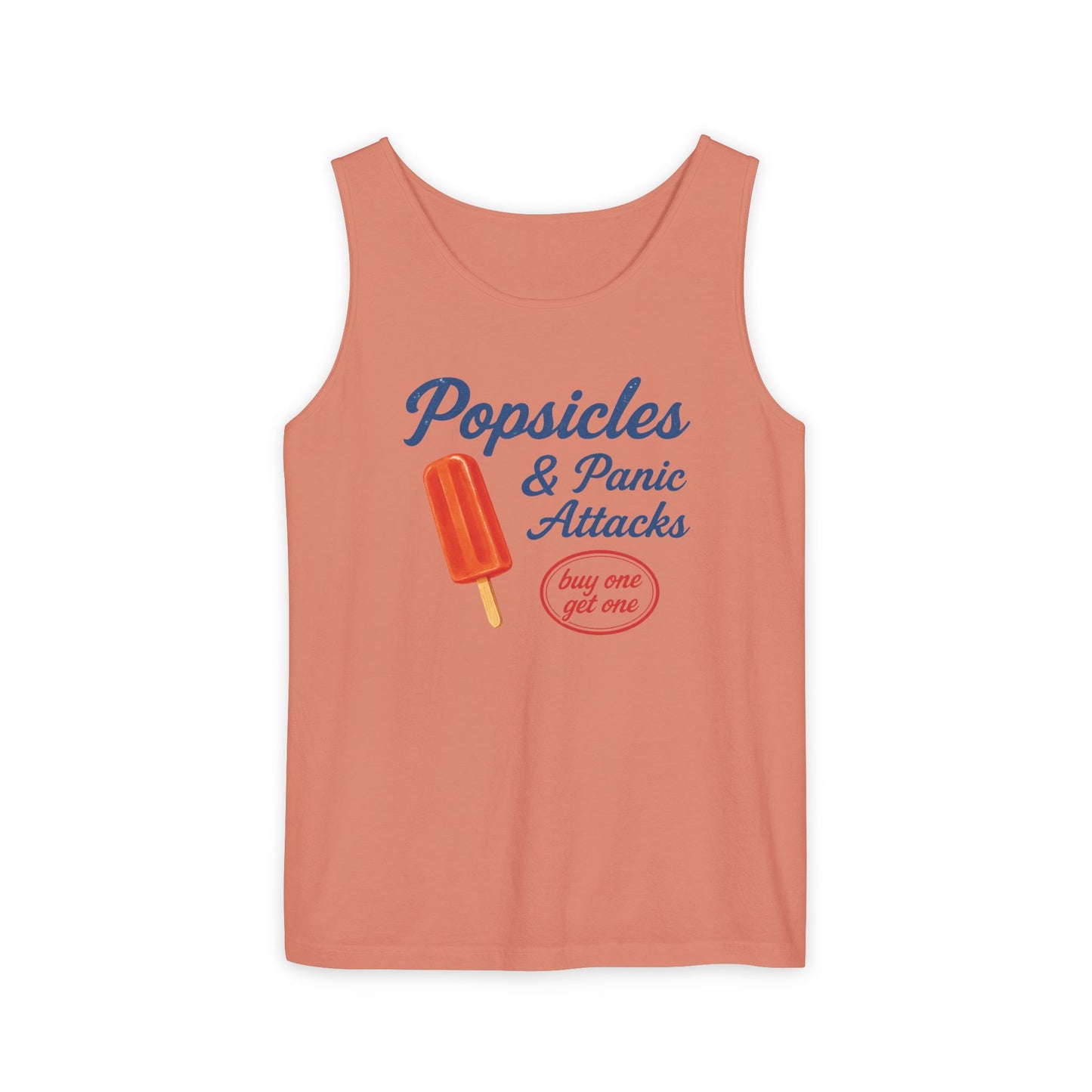 Popsicles & Panic Attacks - Unisex Relaxed Fit Tank Top
