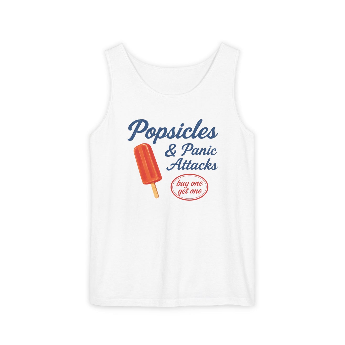 Popsicles & Panic Attacks - Unisex Relaxed Fit Tank Top