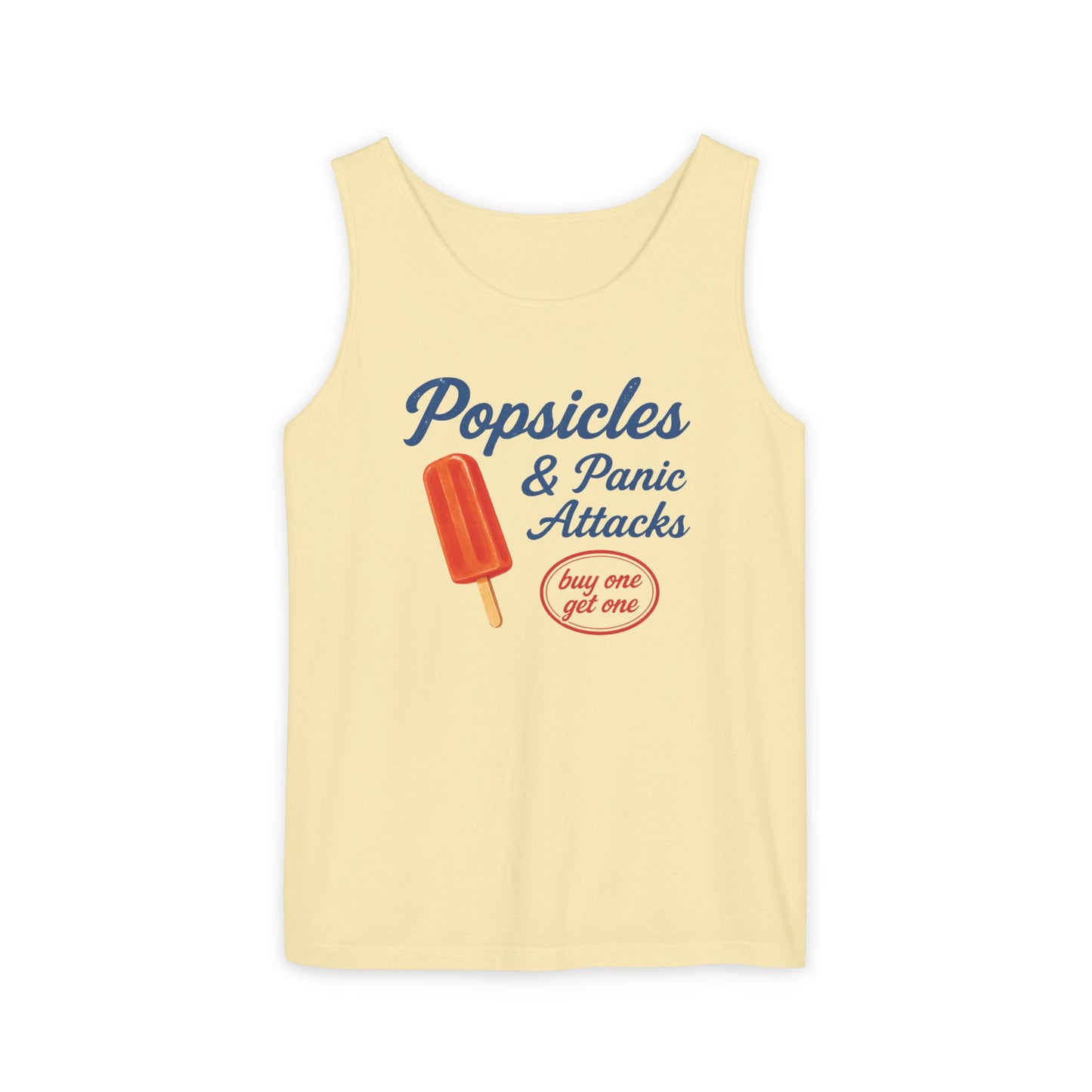 Popsicles & Panic Attacks - Unisex Relaxed Fit Tank Top