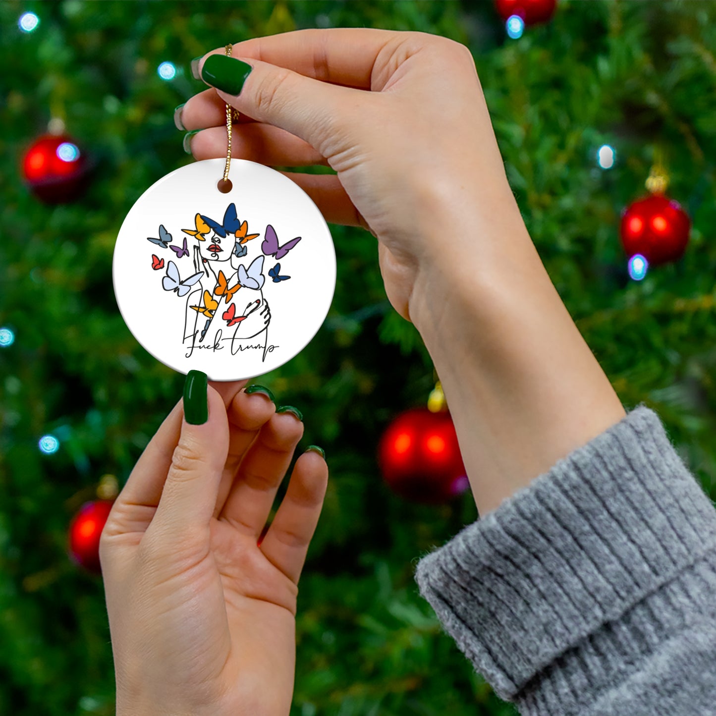 Subtle Statement - Ceramic Ornament