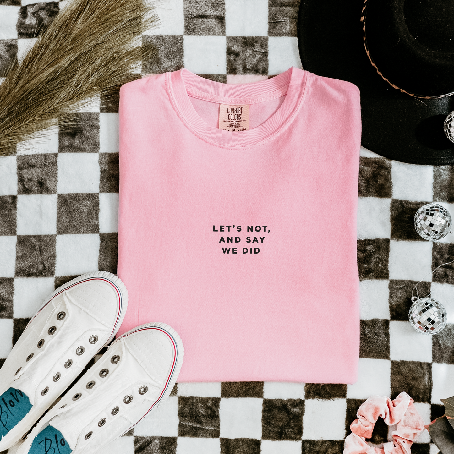 Let's Not and Say We Did - Embroidered Unisex Heavy-Weight Tee