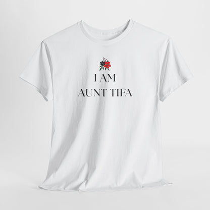Aunt Tifa Unisex Crewneck T-Shirt, Antifa Shirt, Antifa Flag, Anti-Fascism, Aunt Gifts, resist shirt, I am Aunt Tifa