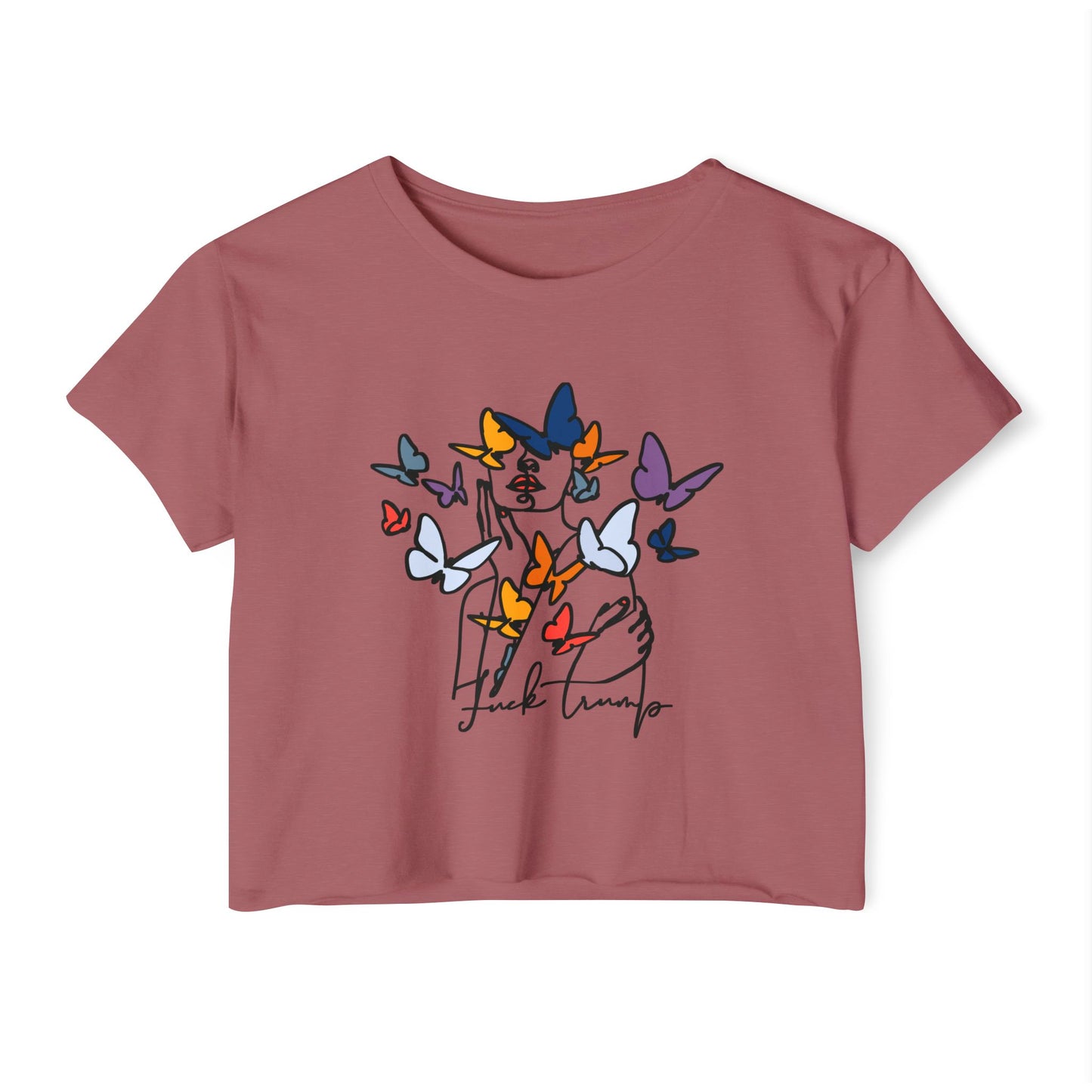 Fuck Trump Women's Festival Crop Top