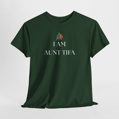 Aunt Tifa Unisex Crewneck T-Shirt, Antifa Shirt, Antifa Flag, Anti-Fascism, Aunt Gifts, resist shirt, I am Aunt Tifa
