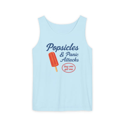 Popsicles & Panic Attacks - Unisex Relaxed Fit Tank Top