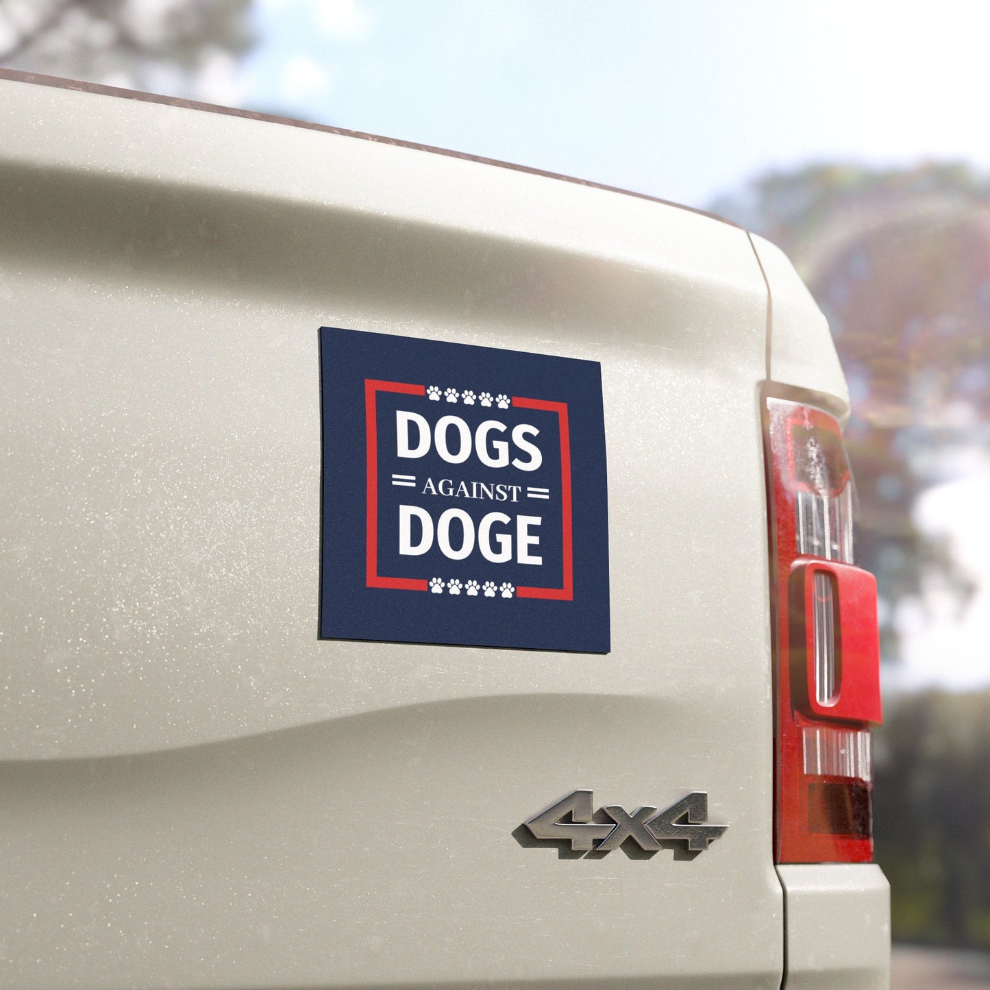 DOGS against DOGE - Car Magnet