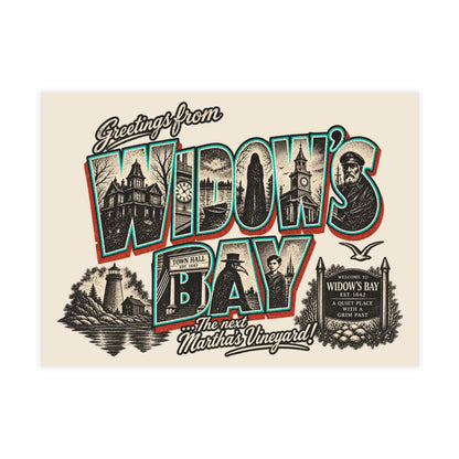 Greetings From Widow's Bay Vintage Postcard Set