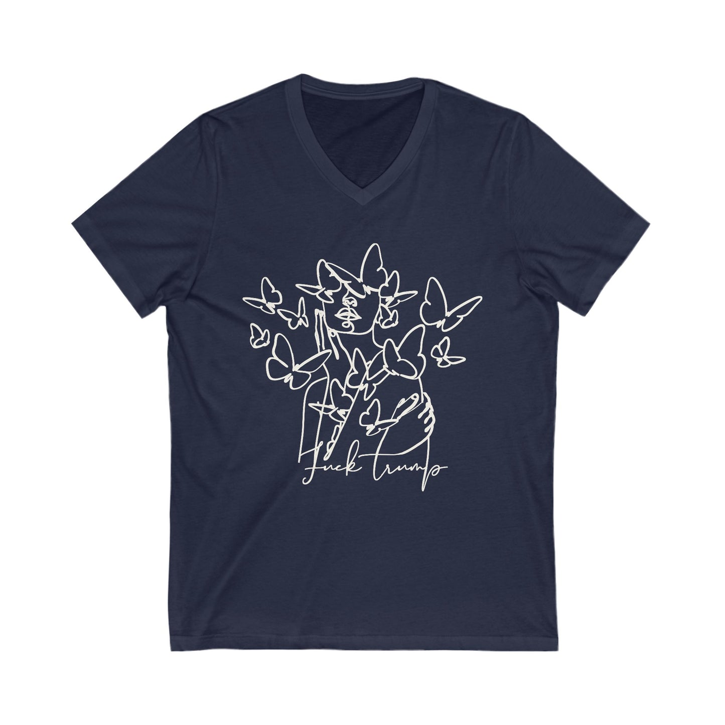 Subtle Statement - Unisex V-Neck T-Shirt | Black & White