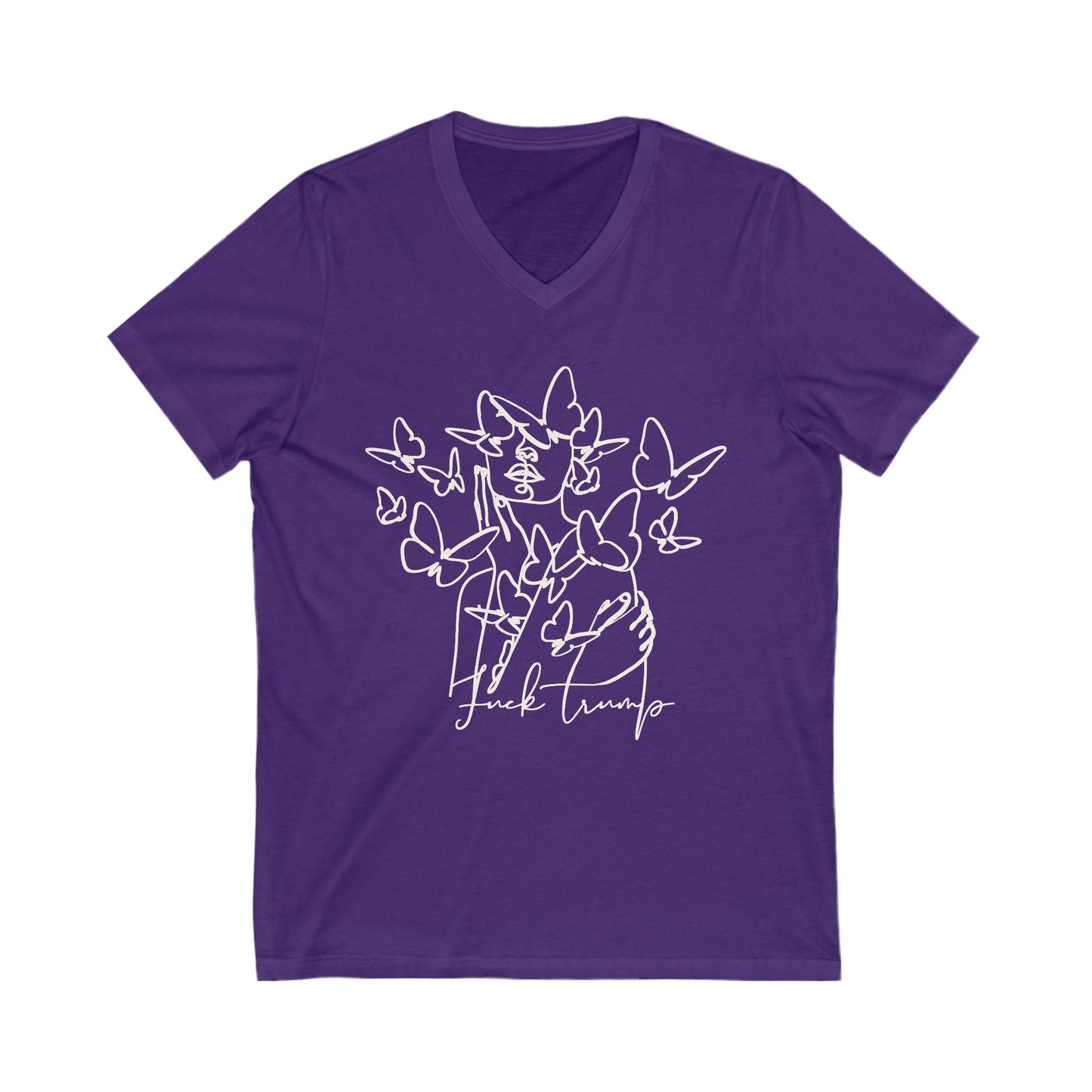 Subtle Statement - Unisex V-Neck T-Shirt | Black & White