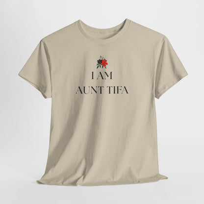 Aunt Tifa Unisex Crewneck T-Shirt, Antifa Shirt, Antifa Flag, Anti-Fascism, Aunt Gifts, resist shirt, I am Aunt Tifa