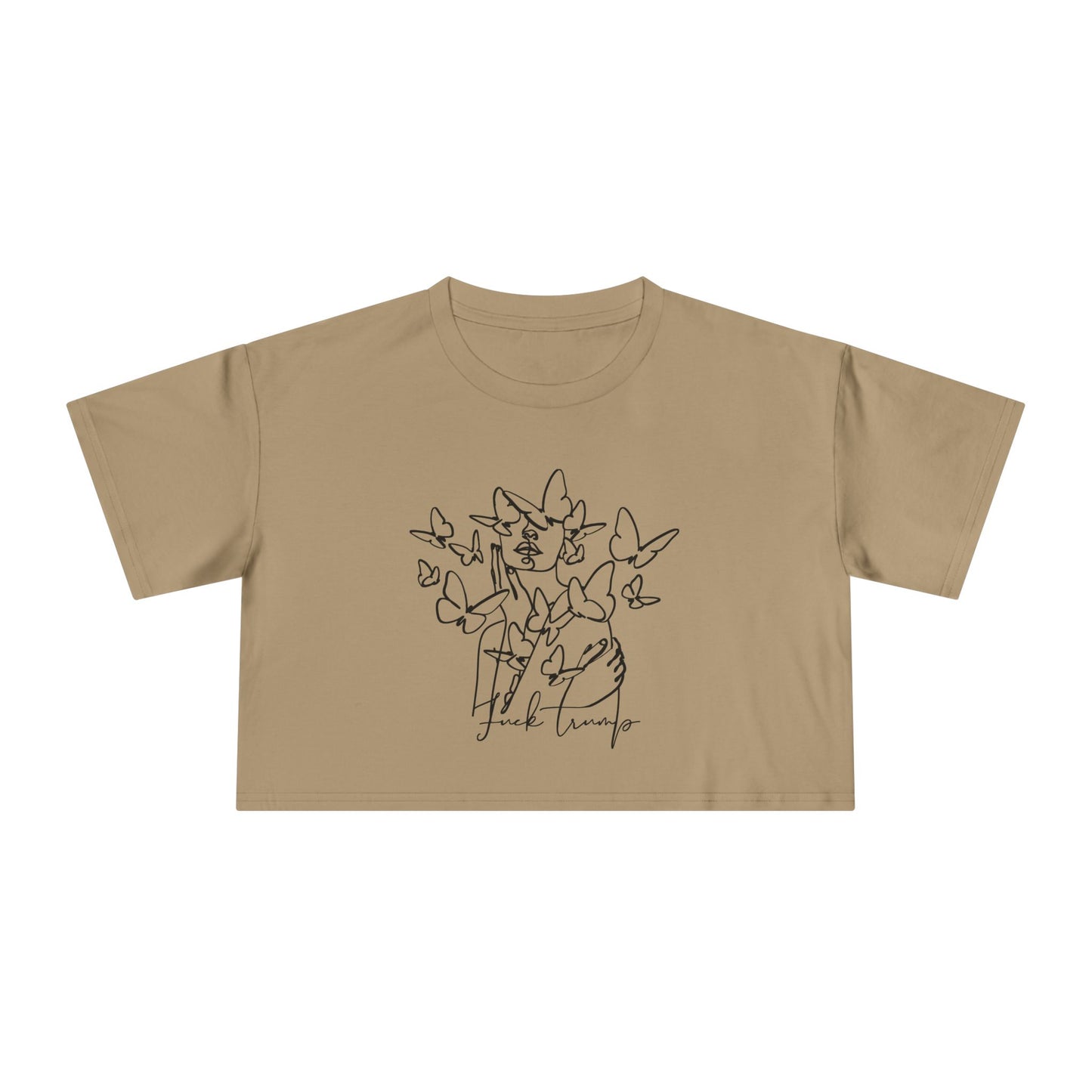 Subtle Statement - Women's Crop Tee (Black & White)