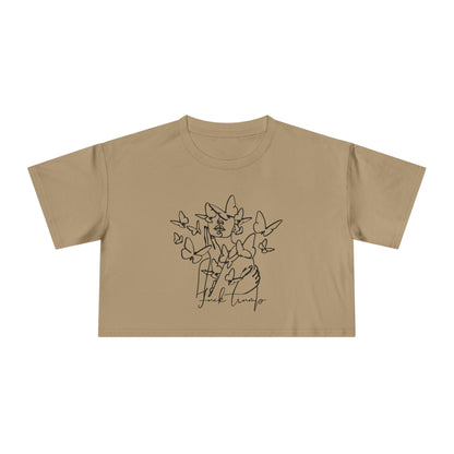 Subtle Statement - Women's Crop Tee (Black & White)