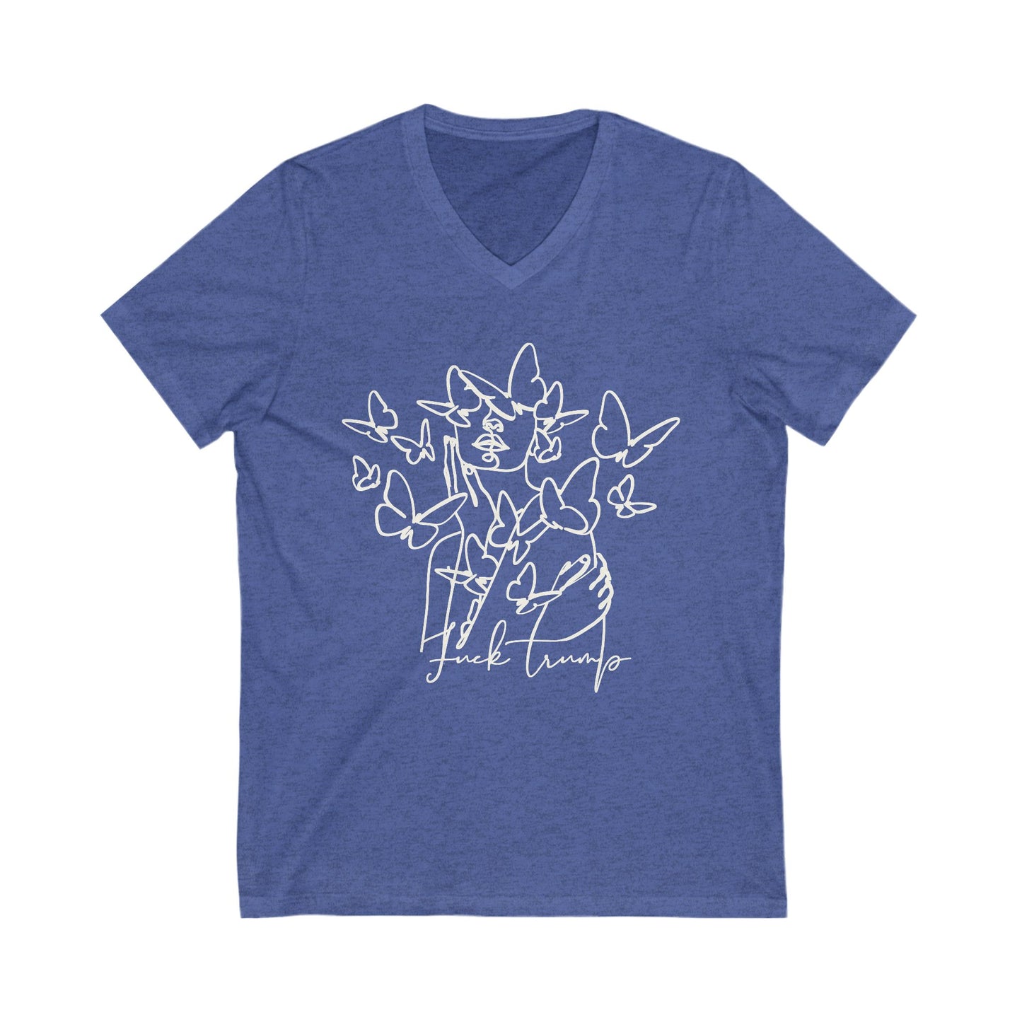 Subtle Statement - Unisex V-Neck T-Shirt | Black & White