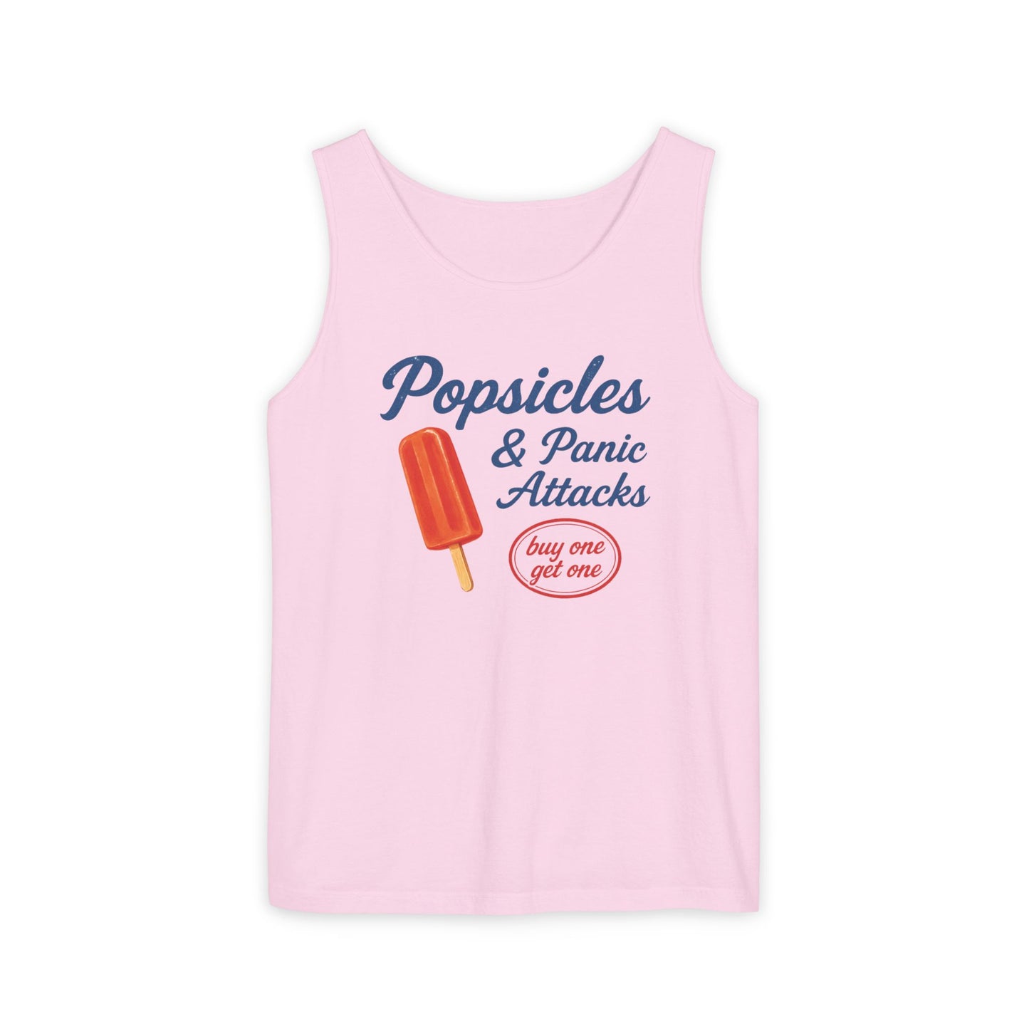 Popsicles & Panic Attacks - Unisex Relaxed Fit Tank Top