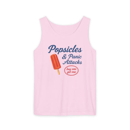 Popsicles & Panic Attacks - Unisex Relaxed Fit Tank Top