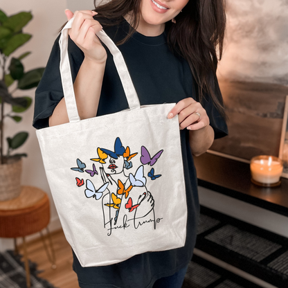 Subtle Statement -  Cotton Canvas Tote Bag