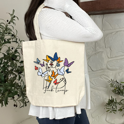 Subtle Statement -  Cotton Canvas Tote Bag