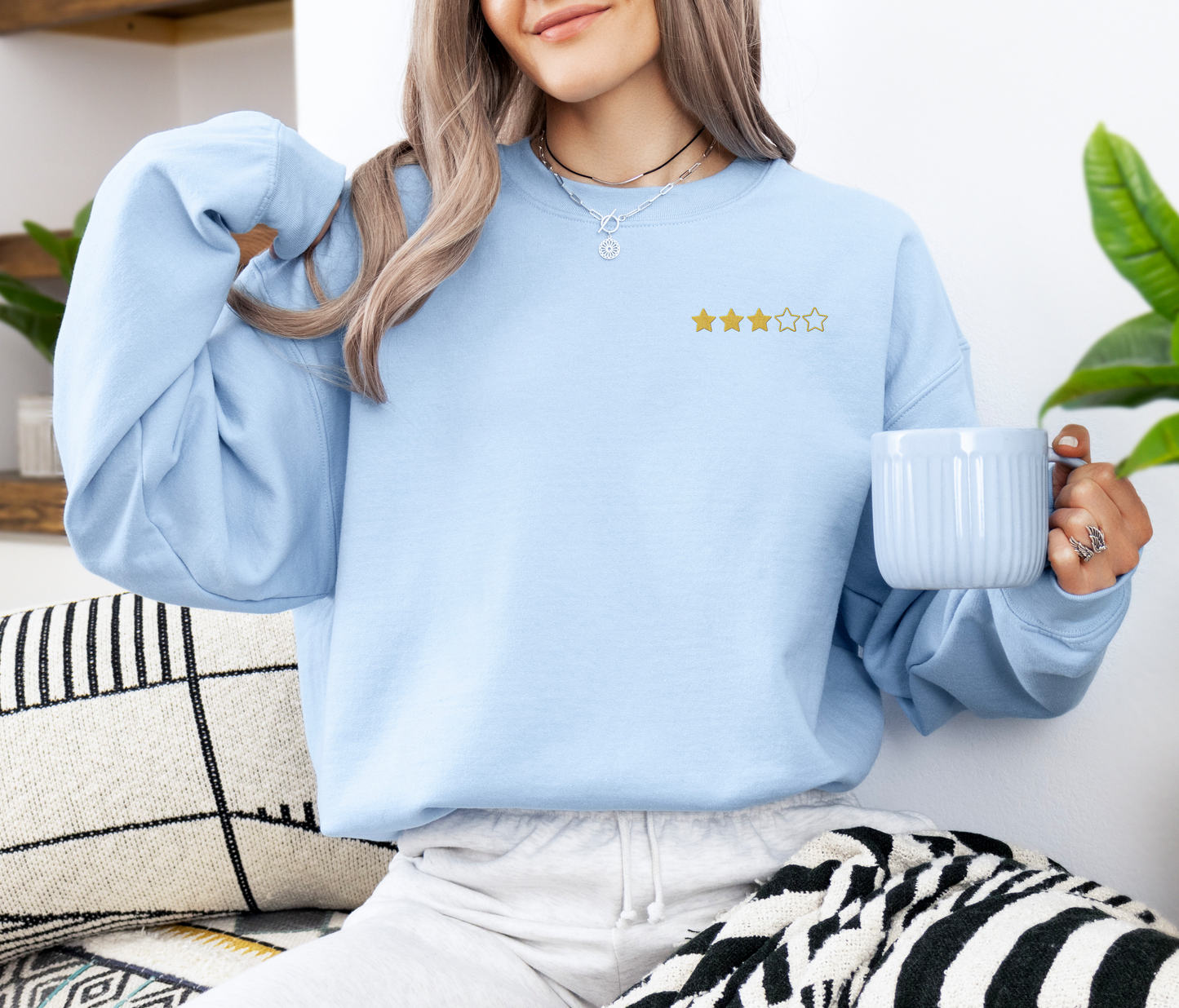 RATE YOURSELF - Embroidered Unisex Crewneck Sweatshirt