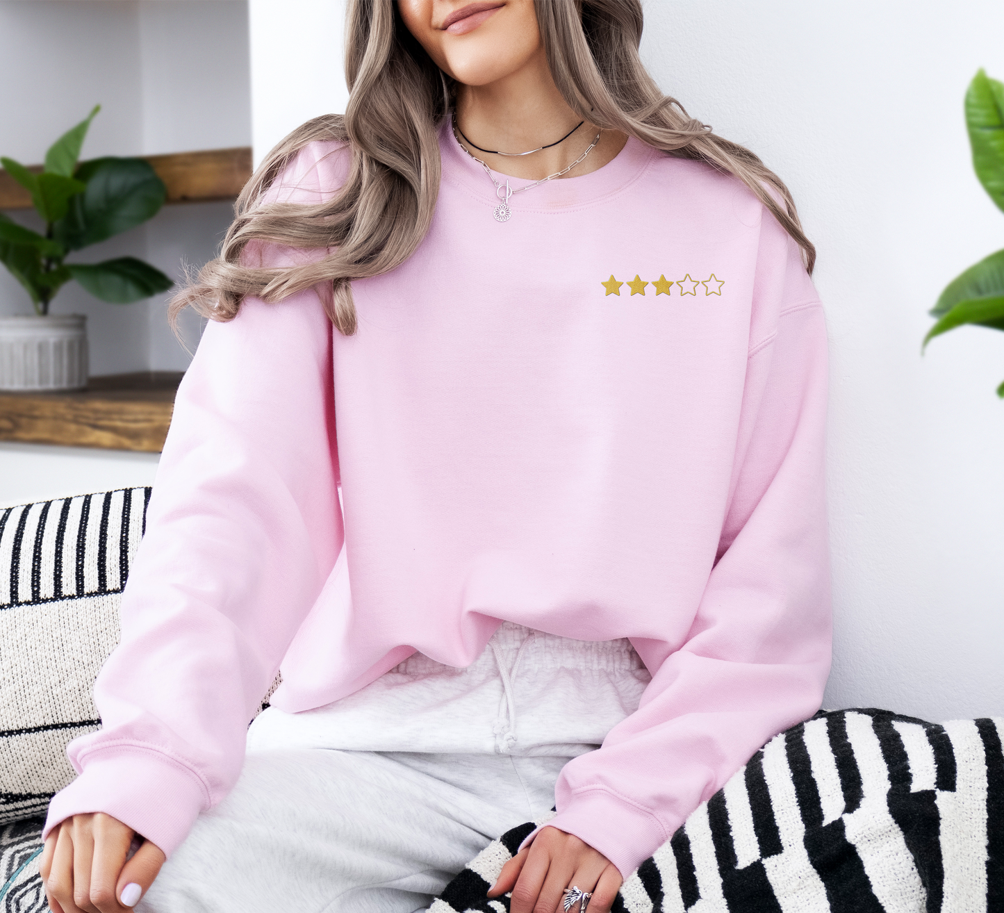 RATE YOURSELF - Embroidered Unisex Crewneck Sweatshirt