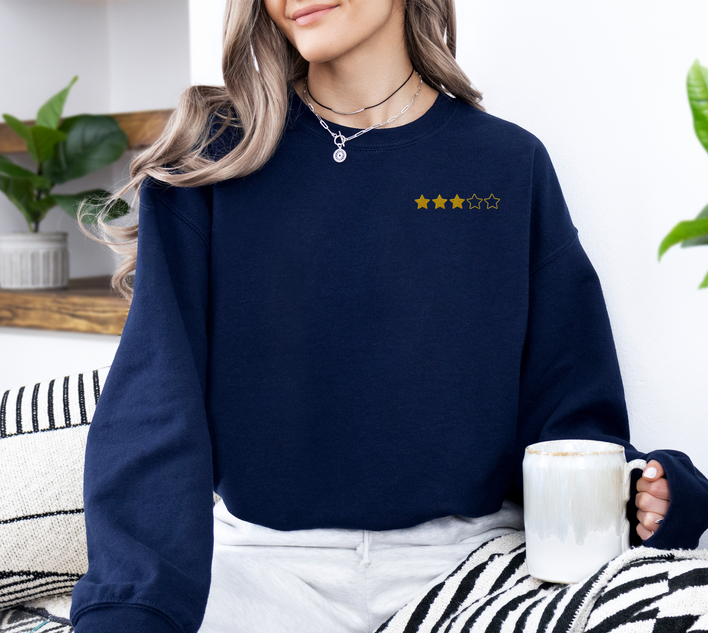 RATE YOURSELF - Embroidered Unisex Crewneck Sweatshirt