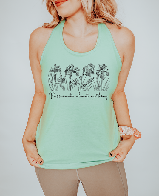 Passionate About Nothing - Women's Racerback Tank