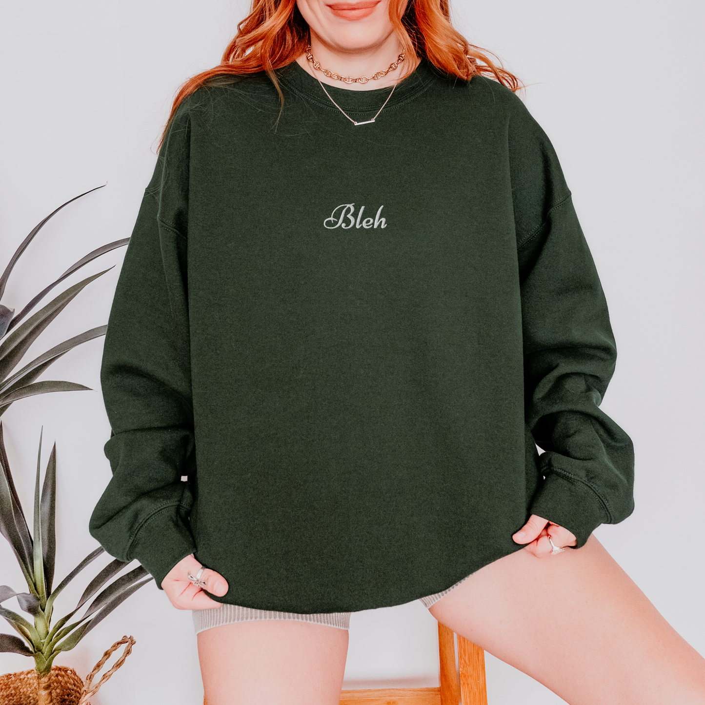 Bleh - Embroidered Unisex Sweatshirt