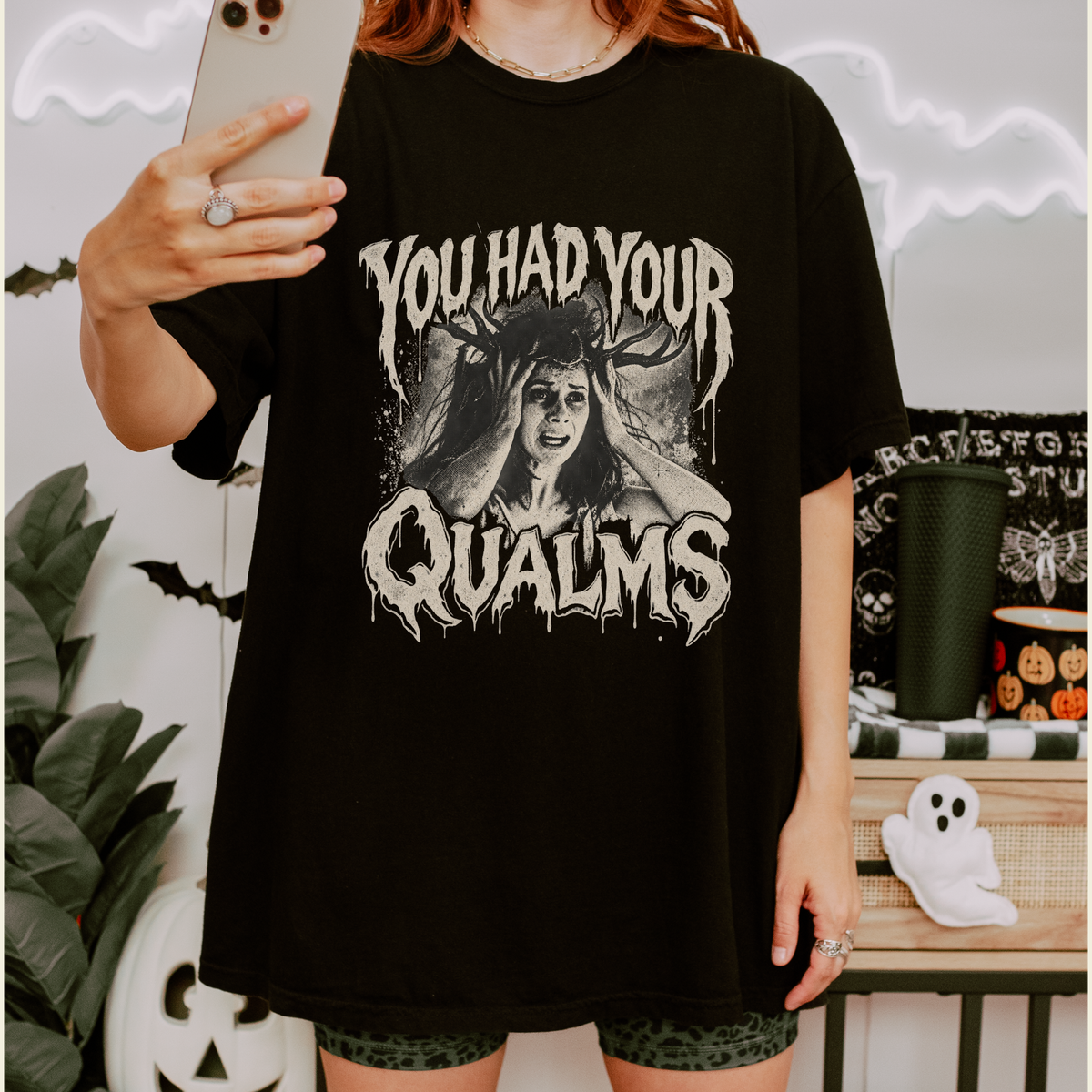 You Had Your Qualms vintage horror graphic on Comfort Colors unisex T-shirt