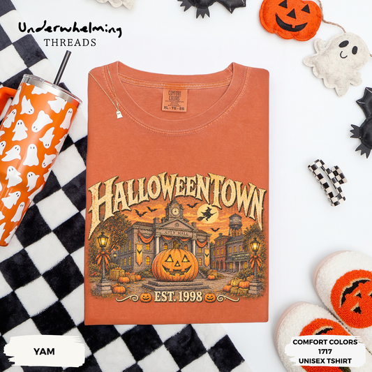 Halloween Town Vintage Halloween Comfort Colors Tee