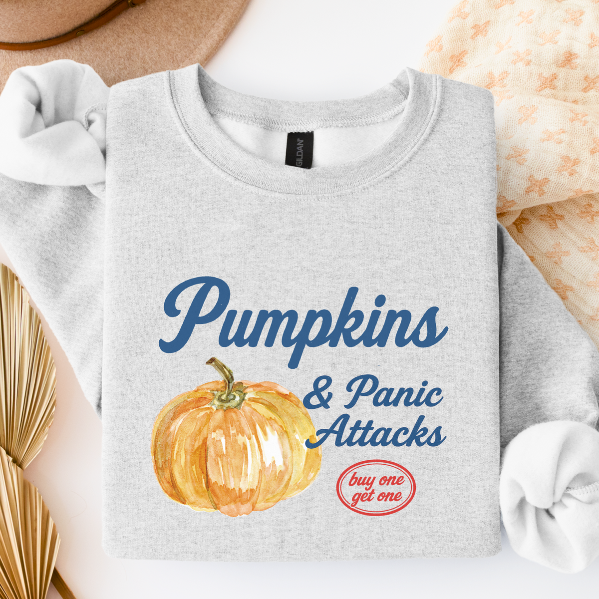Pumpkins & Panic Attacks Halloween Sweatshirt
