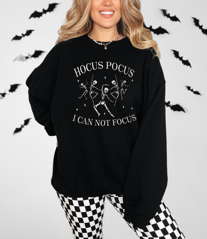 Hocus Pocus I Cannot Focus Halloween Sweatshirt