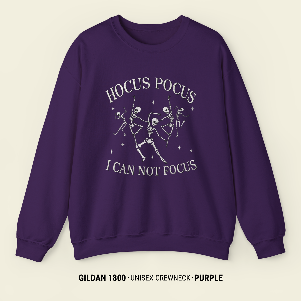 Hocus Pocus I Cannot Focus Halloween Sweatshirt