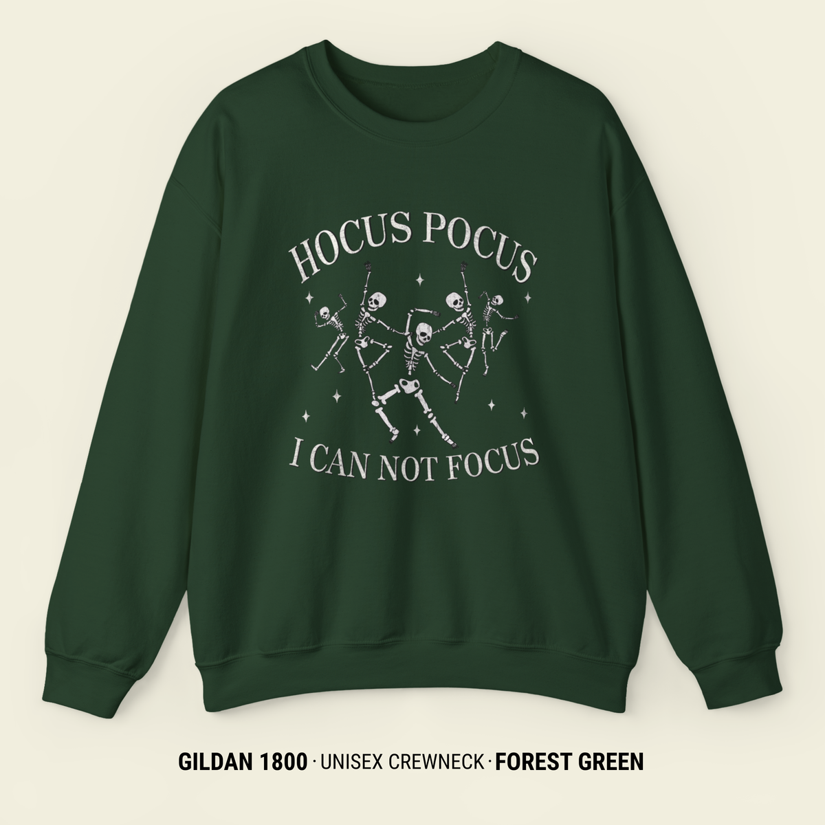 Hocus Pocus I Cannot Focus Halloween Sweatshirt