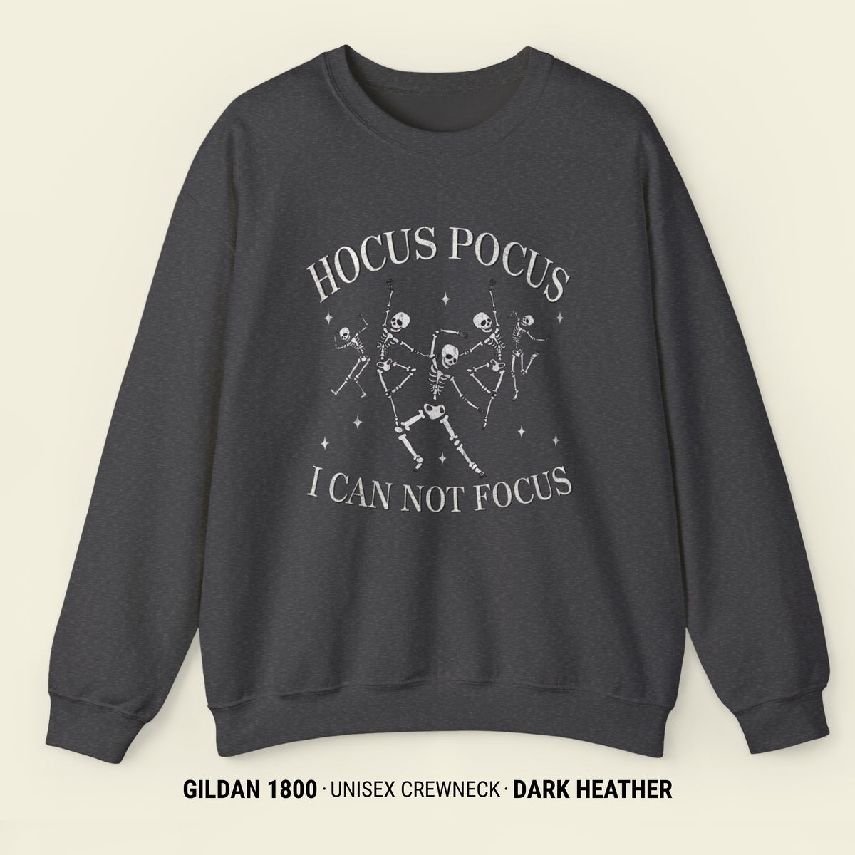 Hocus Pocus I Cannot Focus Halloween Sweatshirt