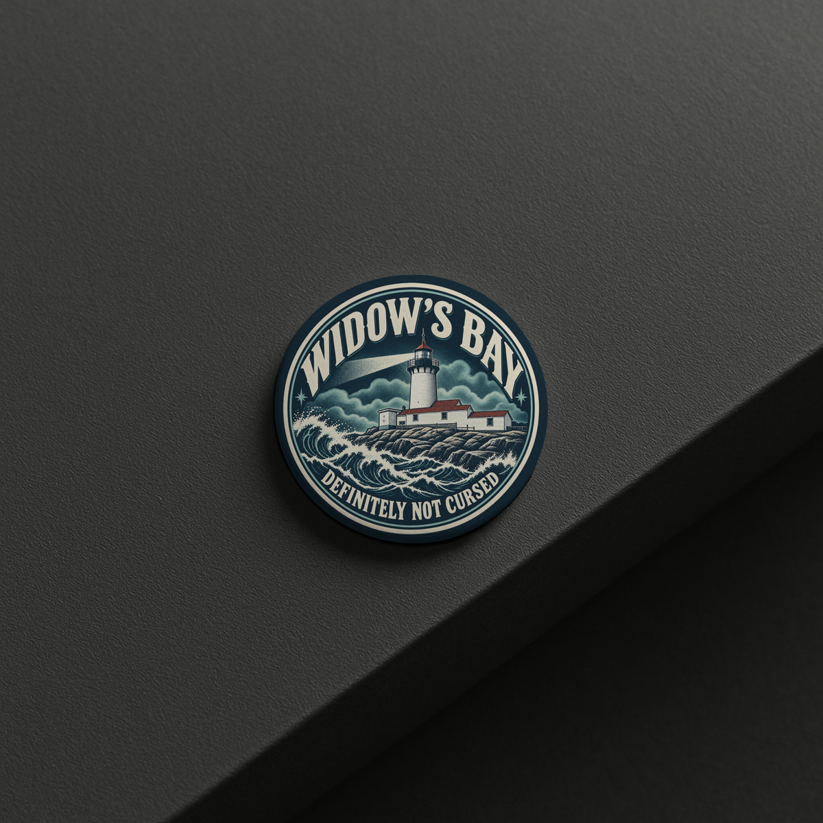 Widow’s Bay “Definitely Not Cursed” Lighthouse Pin