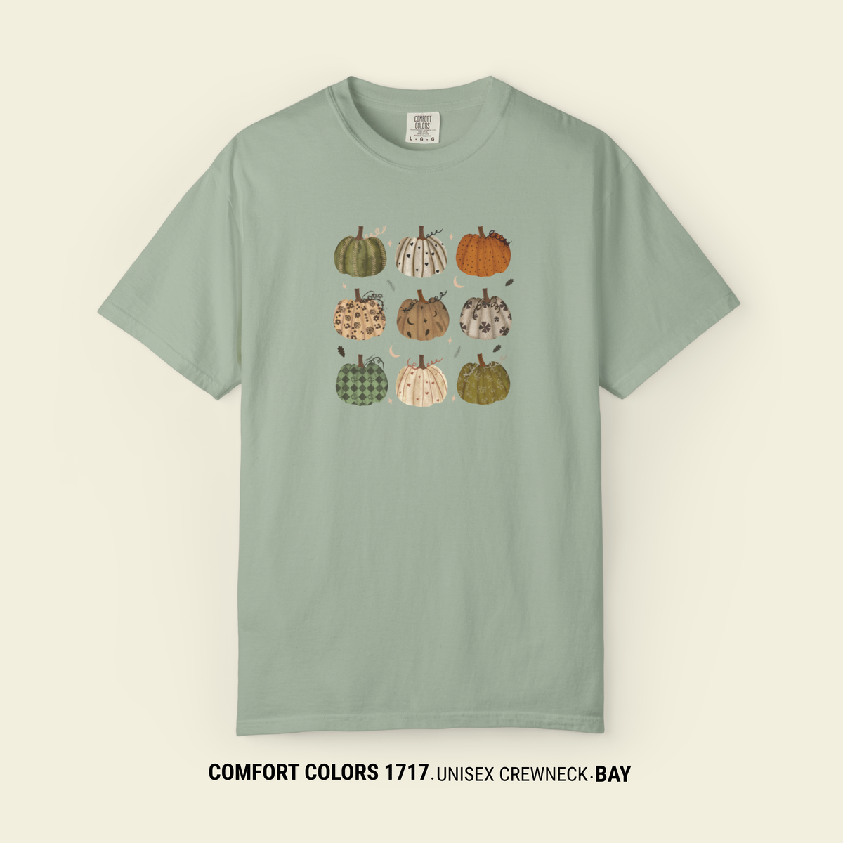 Hand-Drawn Boho Pumpkin Patch T-Shirt | Comfort Colors