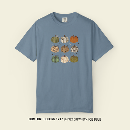 Hand-Drawn Boho Pumpkin Patch T-Shirt | Comfort Colors