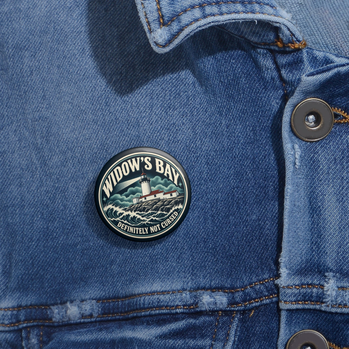 Widow’s Bay “Definitely Not Cursed” Lighthouse Pin