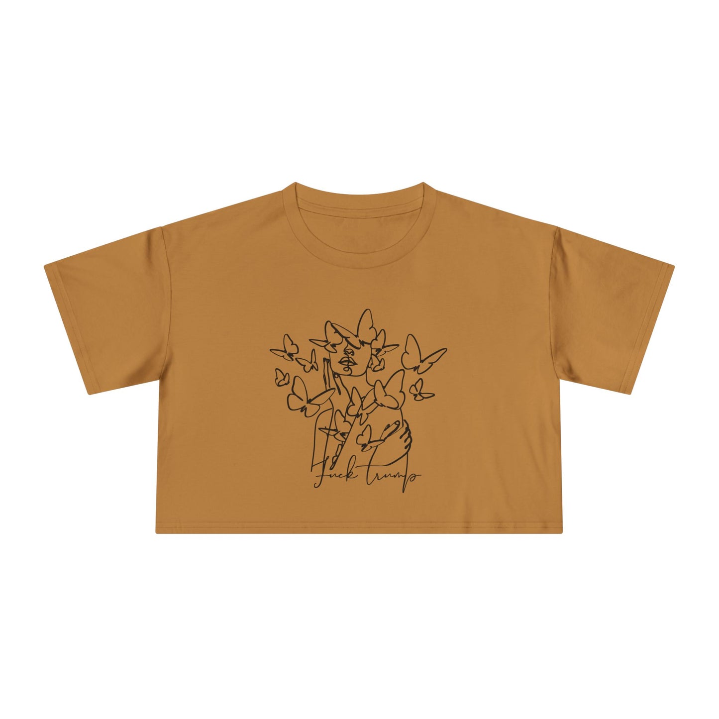 Subtle Statement - Women's Crop Tee (Black & White)