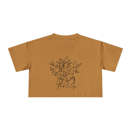 Subtle Statement - Women's Crop Tee (Black & White)