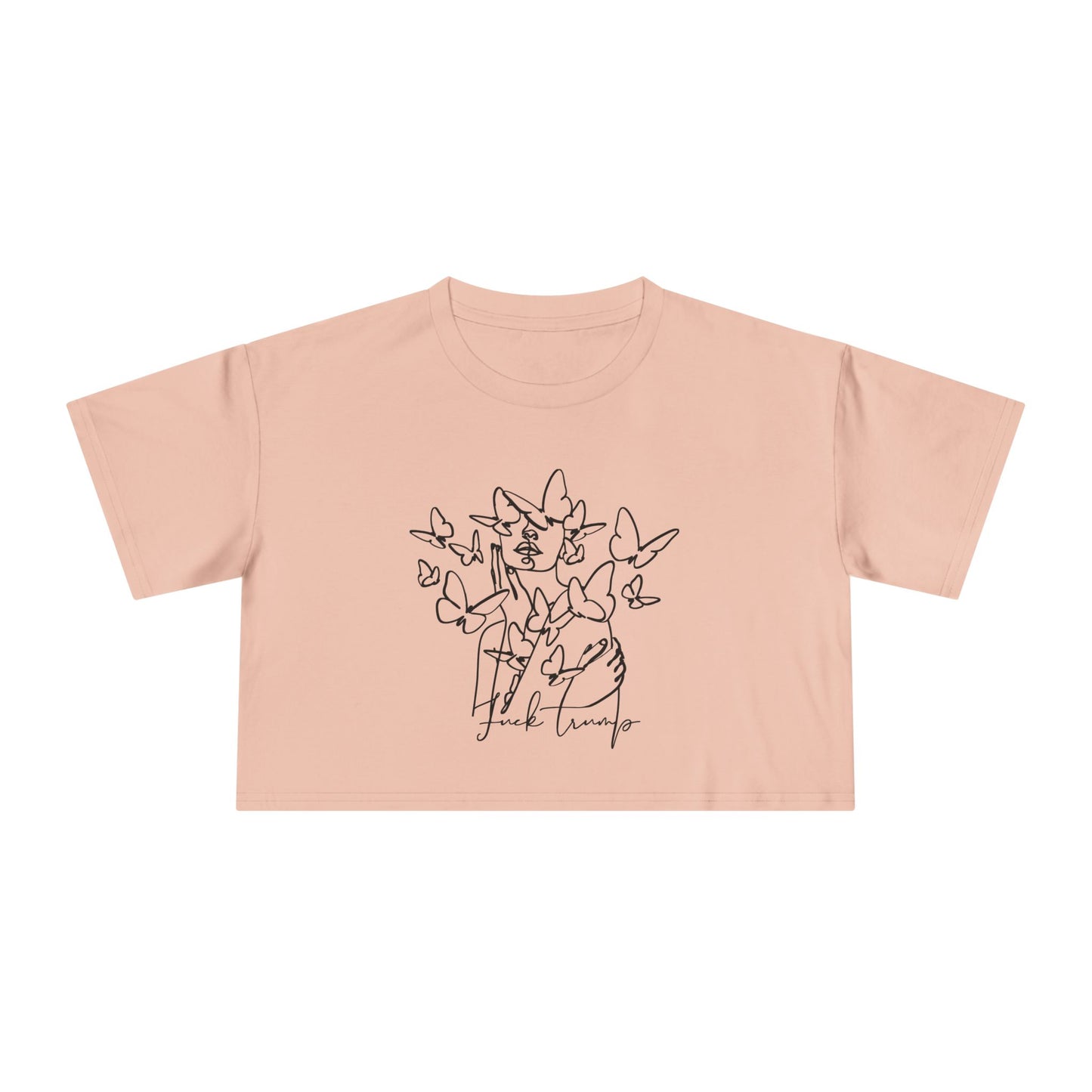 Subtle Statement - Women's Crop Tee (Black & White)