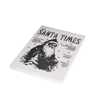 The Santa Times Vintage Newspaper Christmas Card