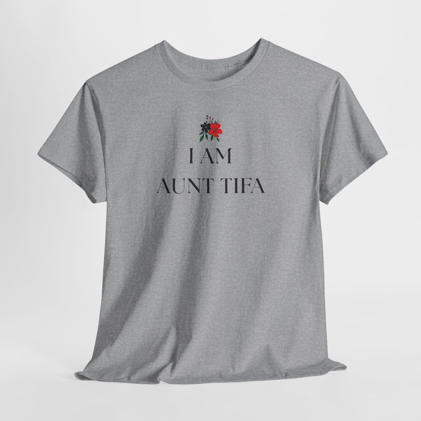 Aunt Tifa Unisex Crewneck T-Shirt, Antifa Shirt, Antifa Flag, Anti-Fascism, Aunt Gifts, resist shirt, I am Aunt Tifa
