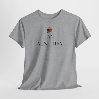 Aunt Tifa Unisex Crewneck T-Shirt, Antifa Shirt, Antifa Flag, Anti-Fascism, Aunt Gifts, resist shirt, I am Aunt Tifa