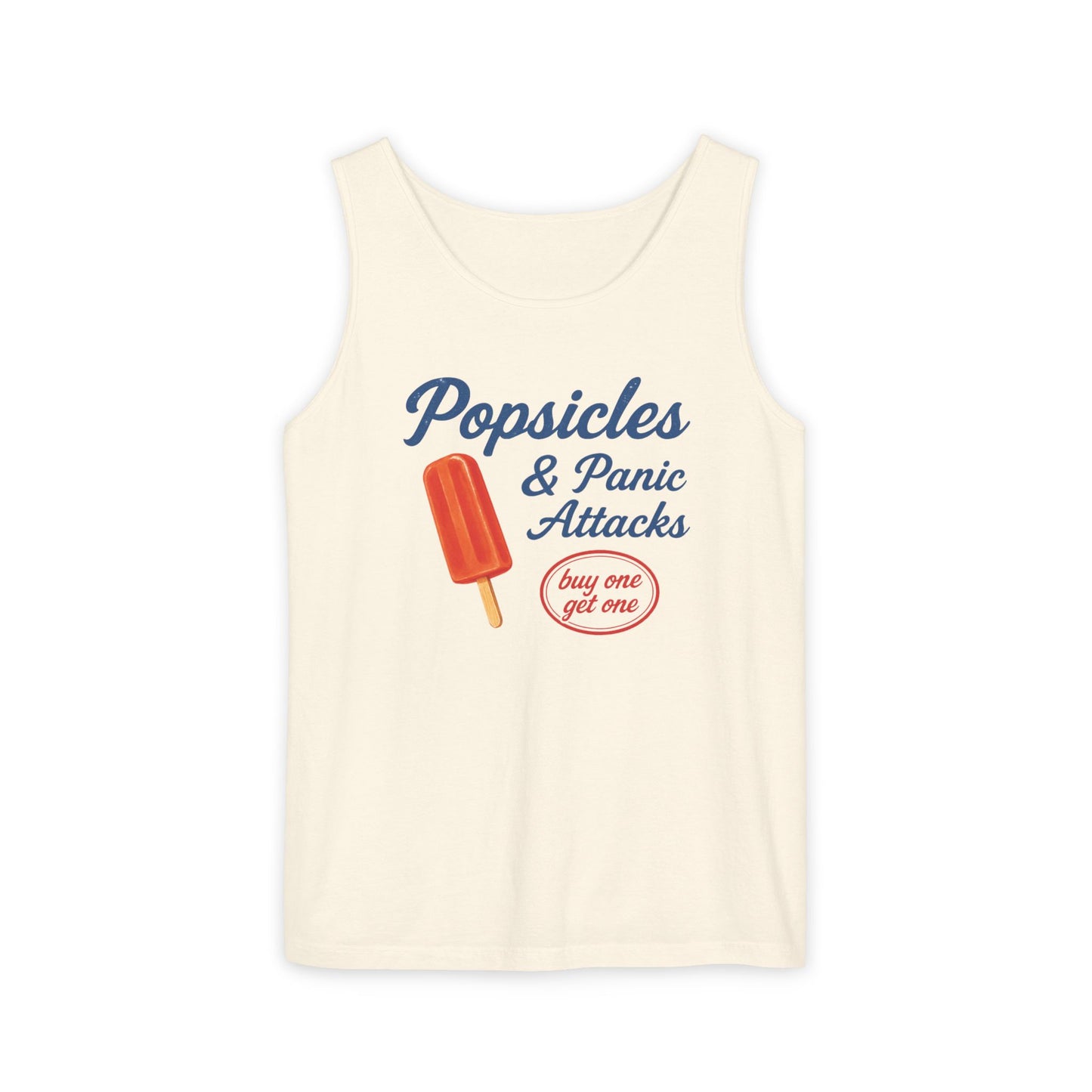 Popsicles & Panic Attacks - Unisex Relaxed Fit Tank Top
