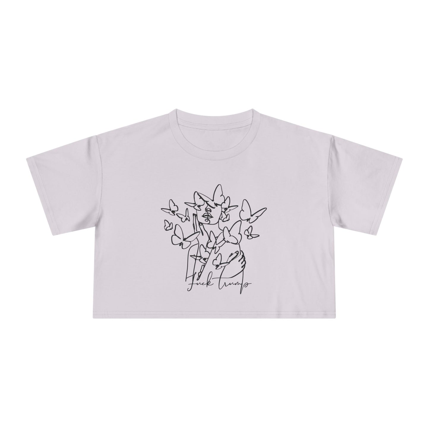 Subtle Statement - Women's Crop Tee (Black & White)