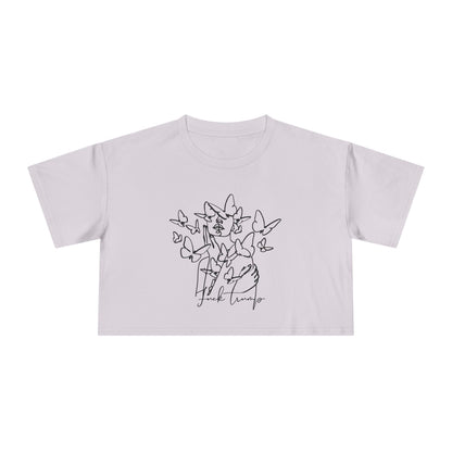 Subtle Statement - Women's Crop Tee (Black & White)