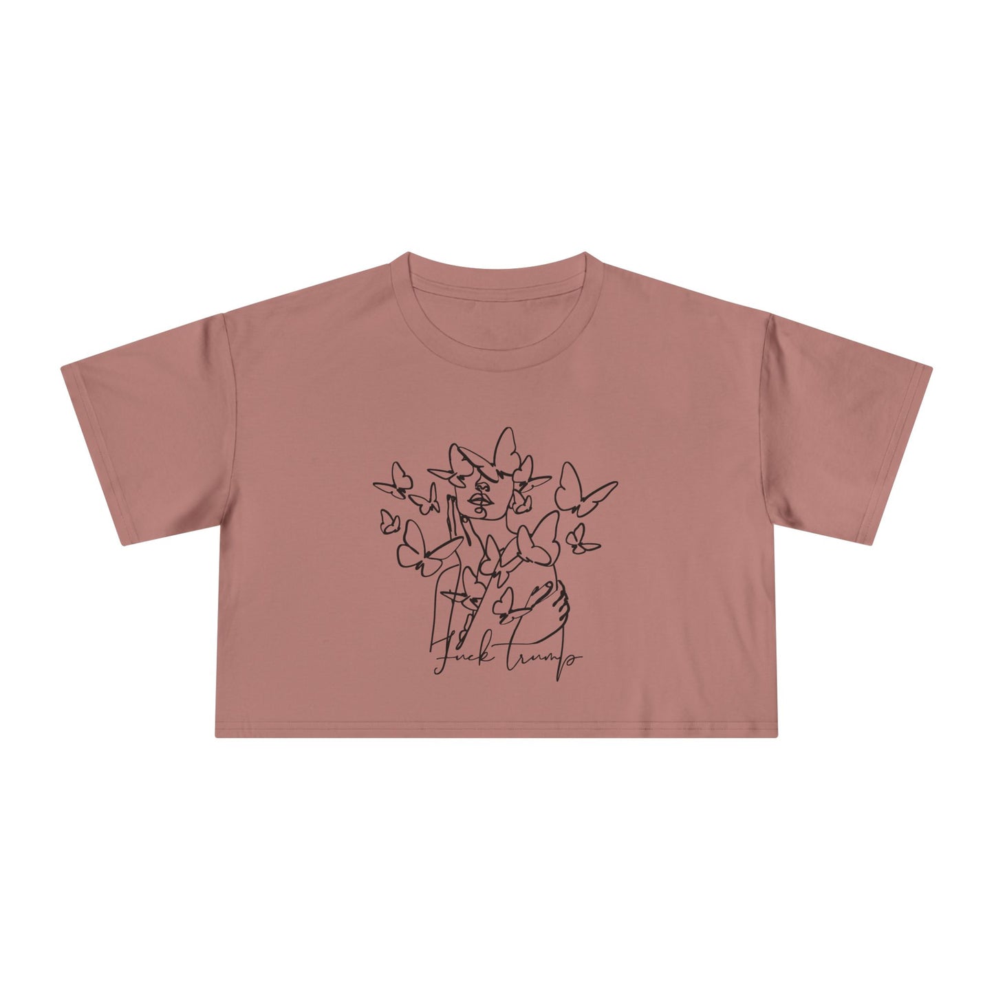 Subtle Statement - Women's Crop Tee (Black & White)