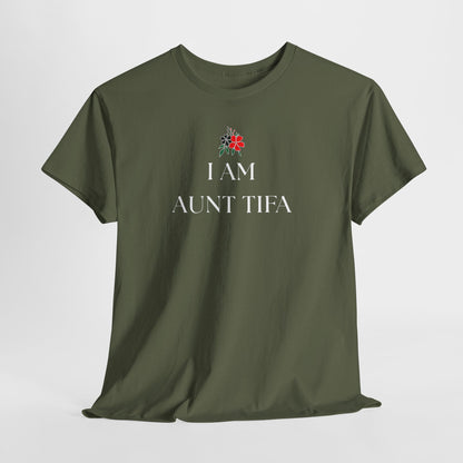 Aunt Tifa Unisex Crewneck T-Shirt, Antifa Shirt, Antifa Flag, Anti-Fascism, Aunt Gifts, resist shirt, I am Aunt Tifa